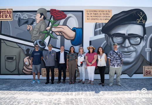 Inauguração Mural alusivo ao 25 de abril de 1974